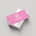 free 90x50mm business card mockup 5